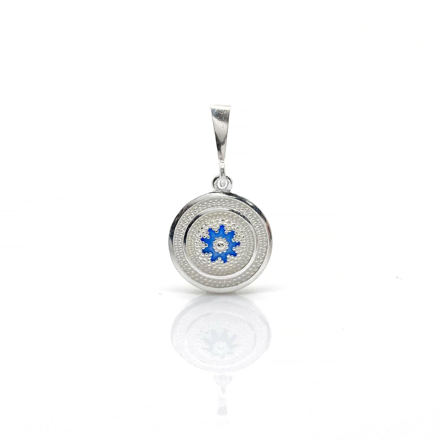 ვერცხლის კულონი მინანქრით | Silver Enamel Pendant - Tsvara