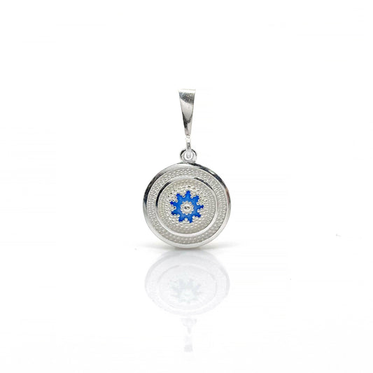 ვერცხლის კულონი მინანქრით | Silver Enamel Pendant - Tsvara