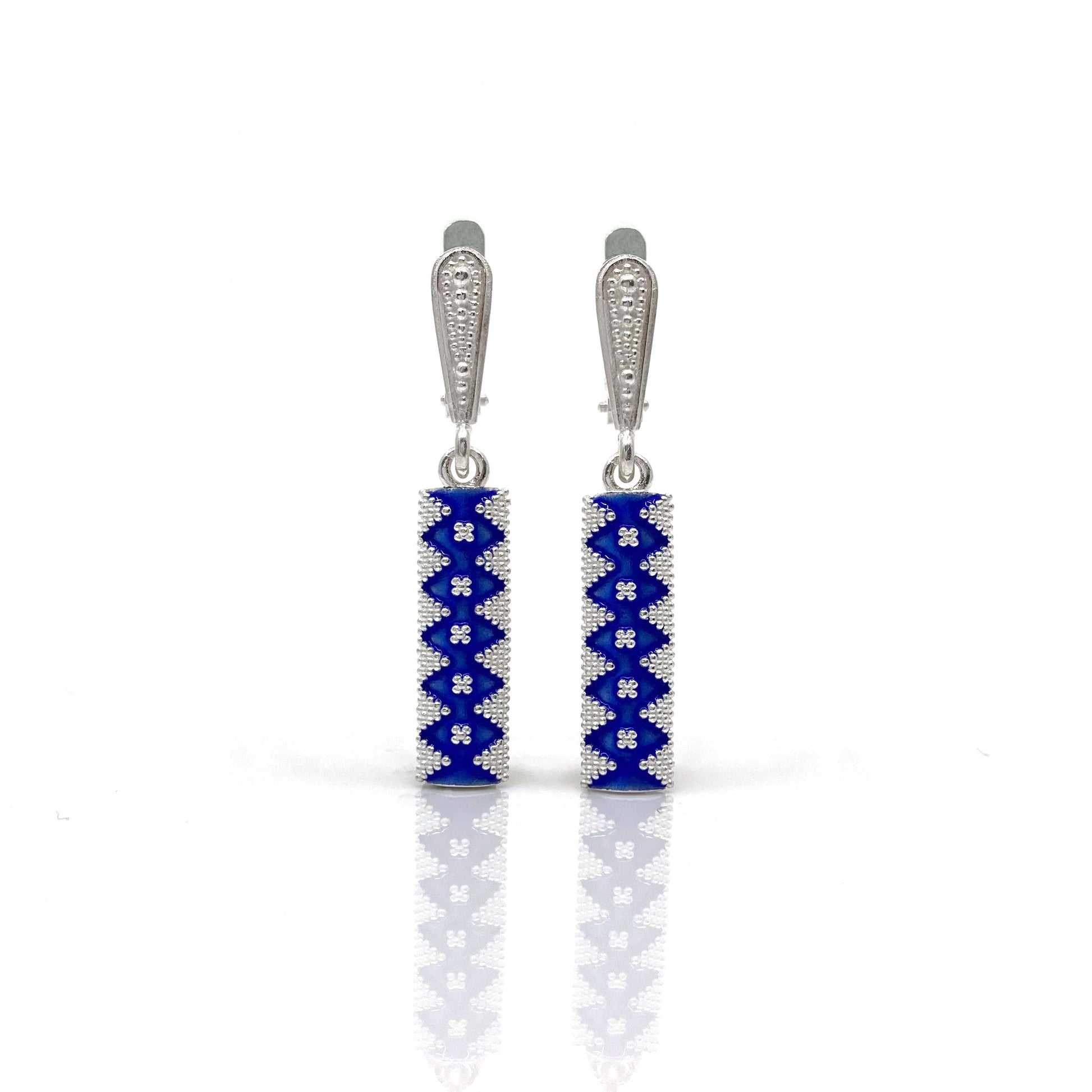 „კოლხეთის შუქურა“ - მითიური ამულეტი | ვერცხლის საყურე | „ცვარა“